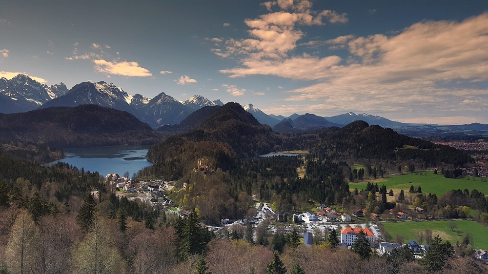 Ville de Schwangau en Bavière, Allemagne