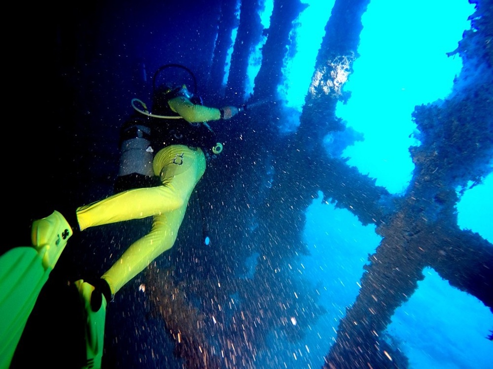 La plongée sur l’épave du Nordby, Raiatea