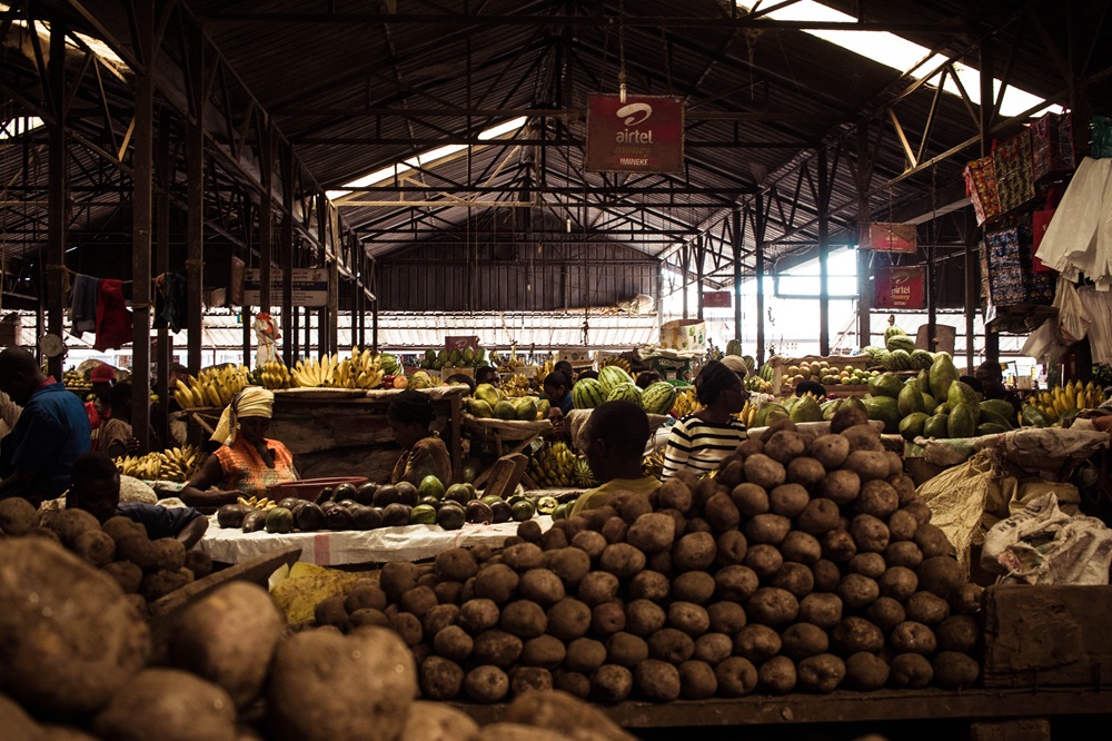Le Kimironko Market à Kigali, Rwanda