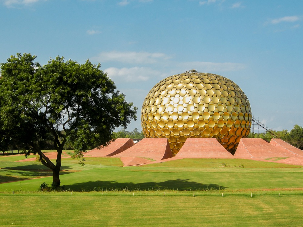 Le Matrimandir d'Auroville, Pondichéry