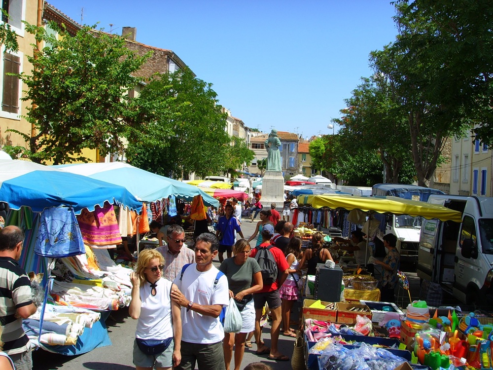 Le marché de Leucate