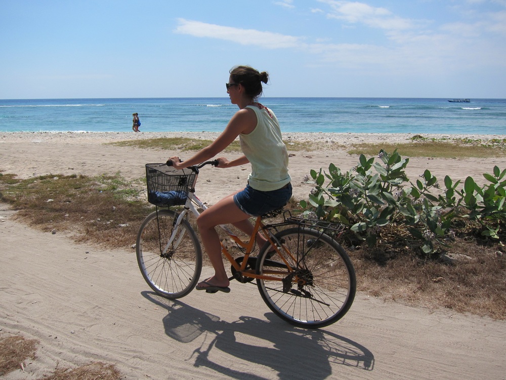 Tour des îles à vélo, îles Gili, Indonésie