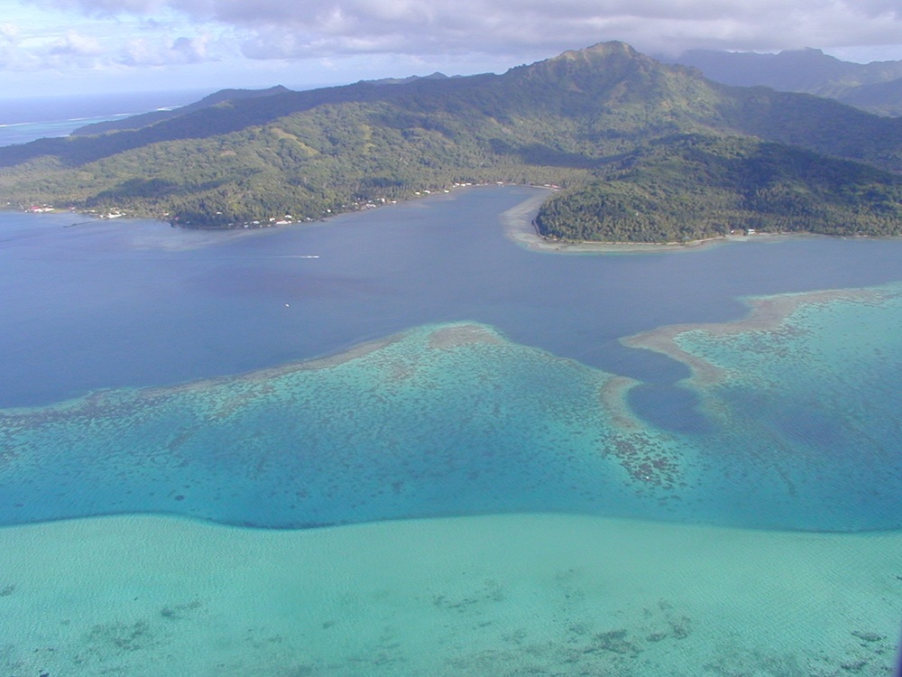 Vue aérienne de Tahaa