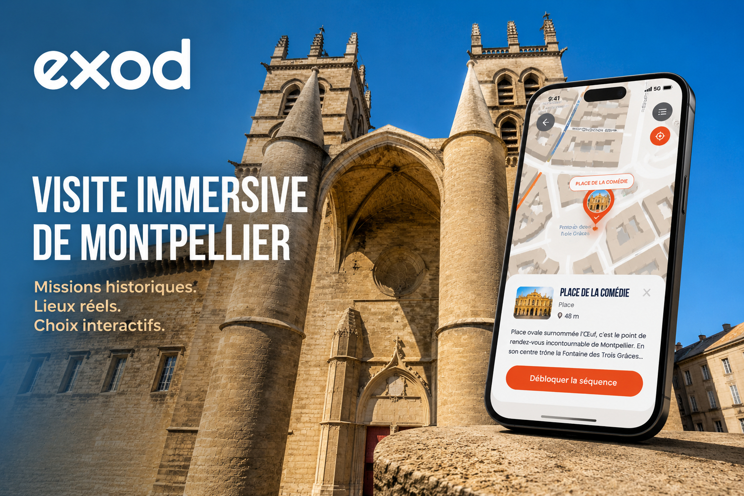 Visite jeu de piste Exod, Montpellier