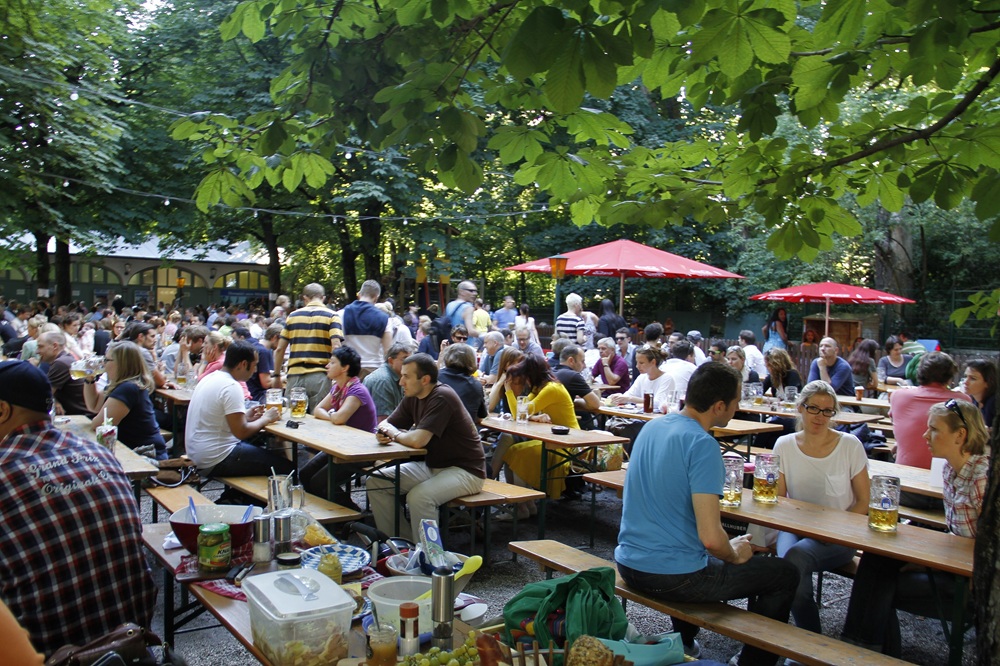 Biergarten à Munich