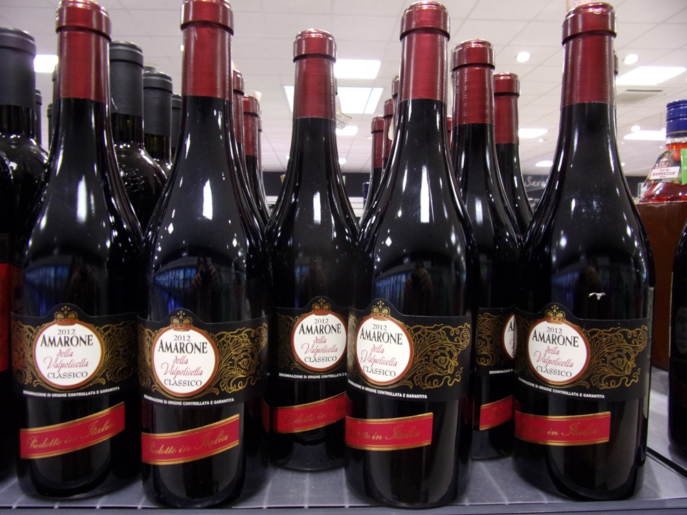 Bouteilles d'Amarone della Valpolicella, Vérone