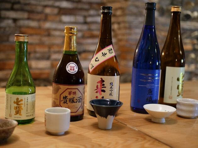 Bouteilles de sake