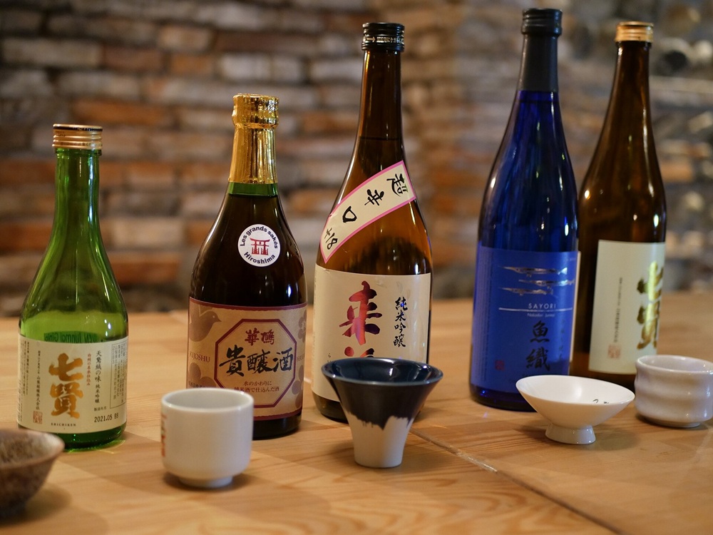 Bouteilles de sake