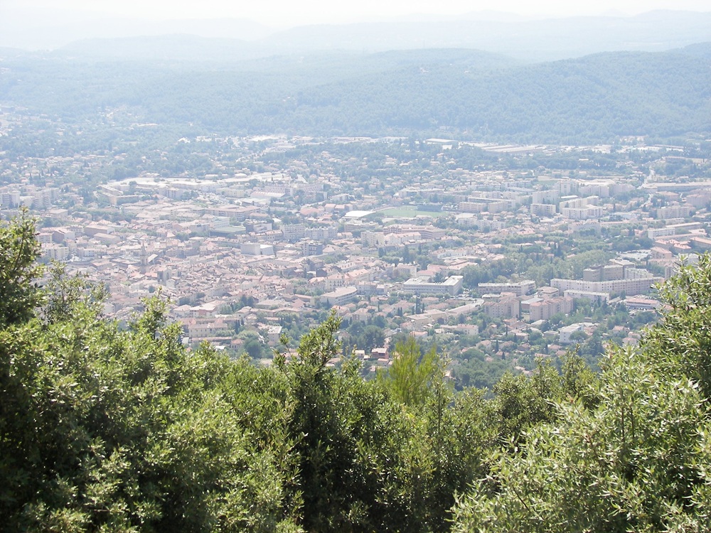 Draguignan vu depuis le Malmont