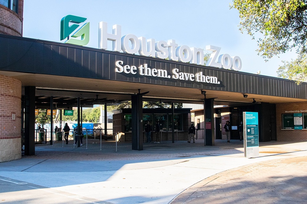 Entrée du zoo de Houston