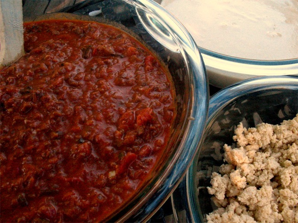 Ingrédients pour des lasagnes bolognaises