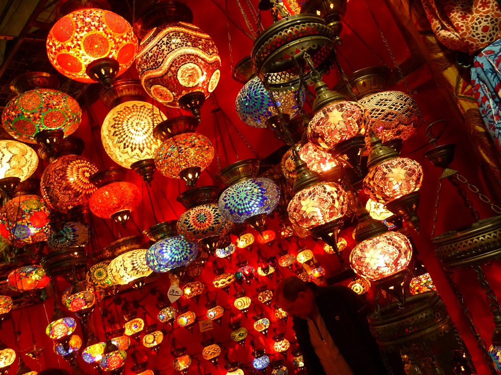 Lampes en mosaïque de verre, Istanbul