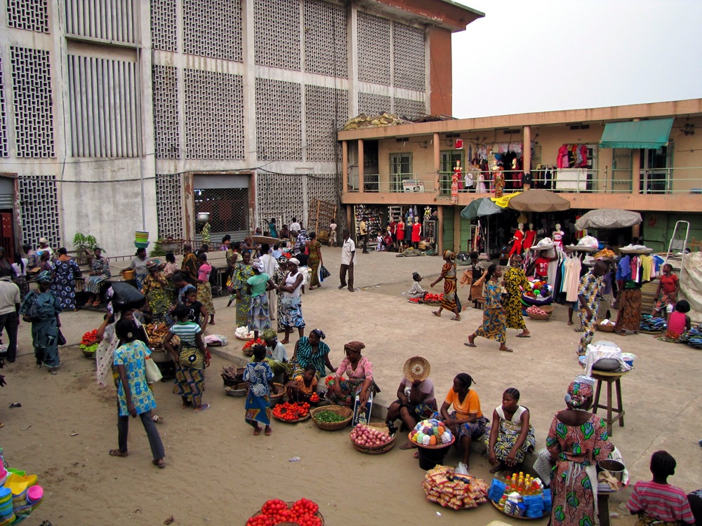 Le marché Dantokpa à Cotonou, Bénin
