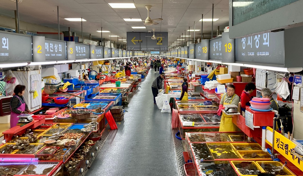 Le marché Jagalchi, Busan