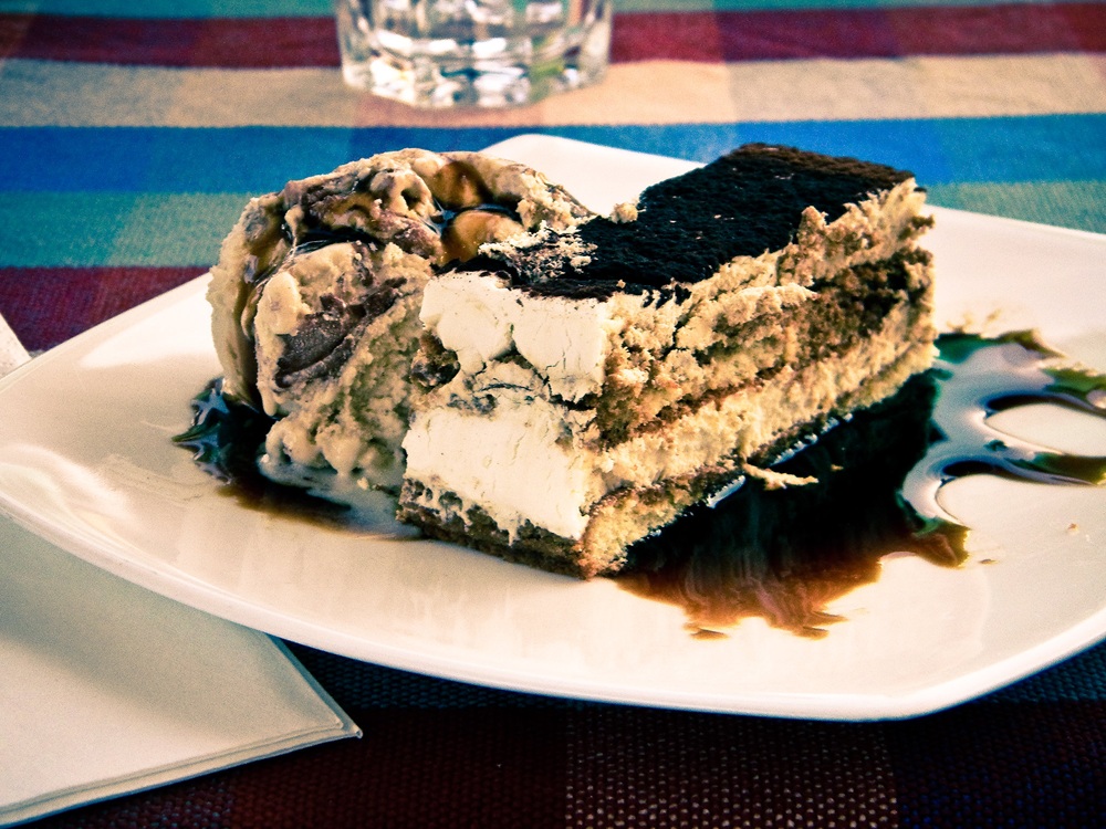 Tiramisu servi en Vénétie