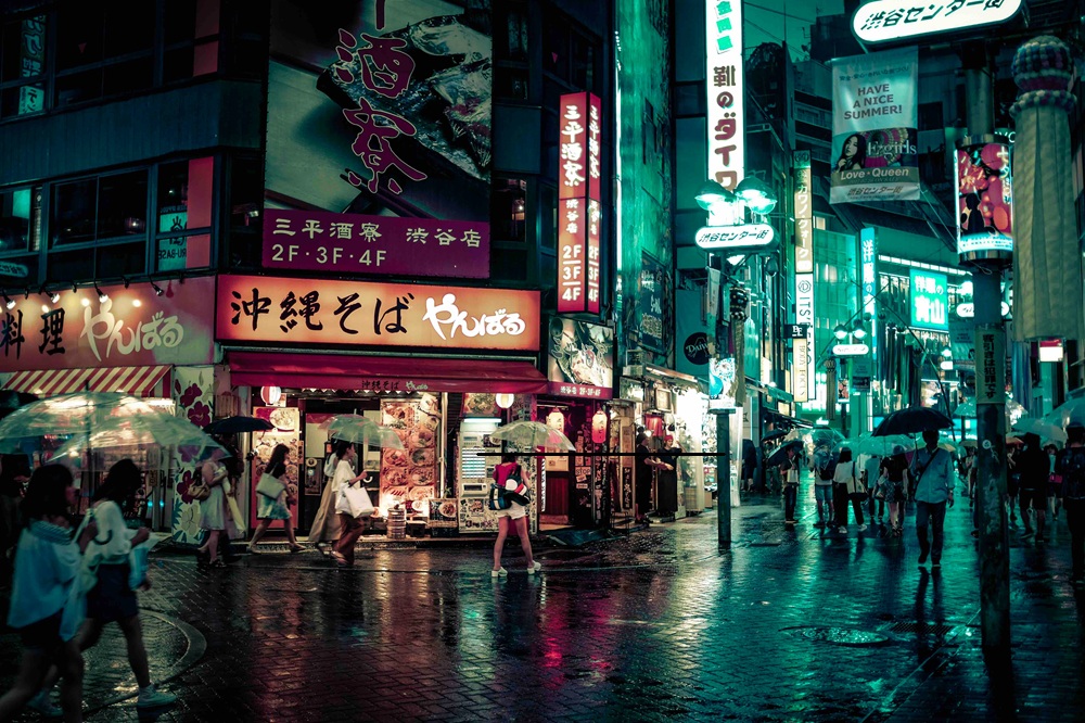Tokyo sous la pluie