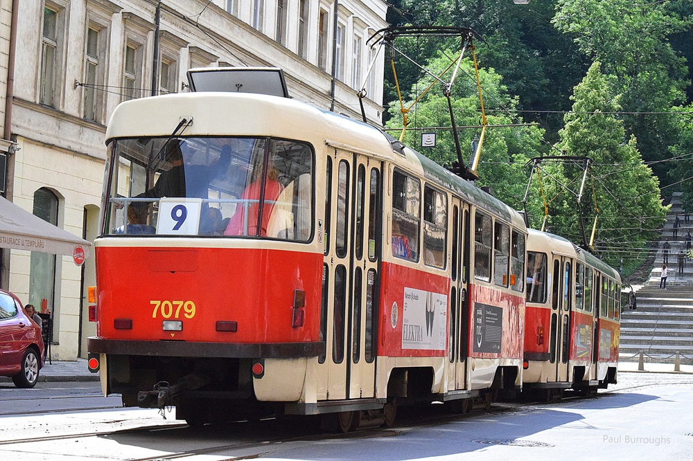 Tramway à Prague