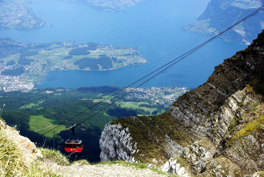 Belle vue depuis le Mont Pilate, Lucerne
