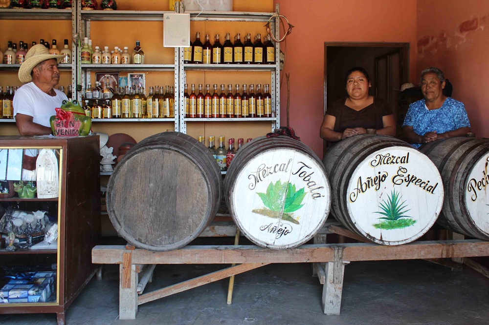 Boutique de mezcal à Santiago Matatlán