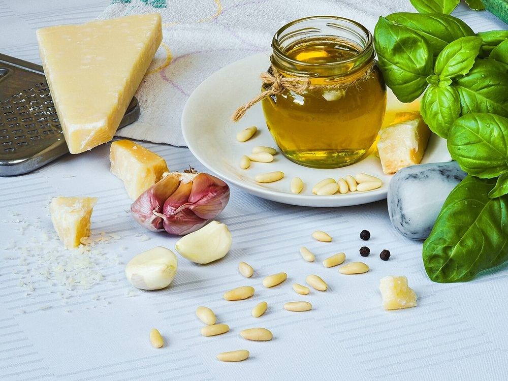 Ingrédients du pesto alla genovese