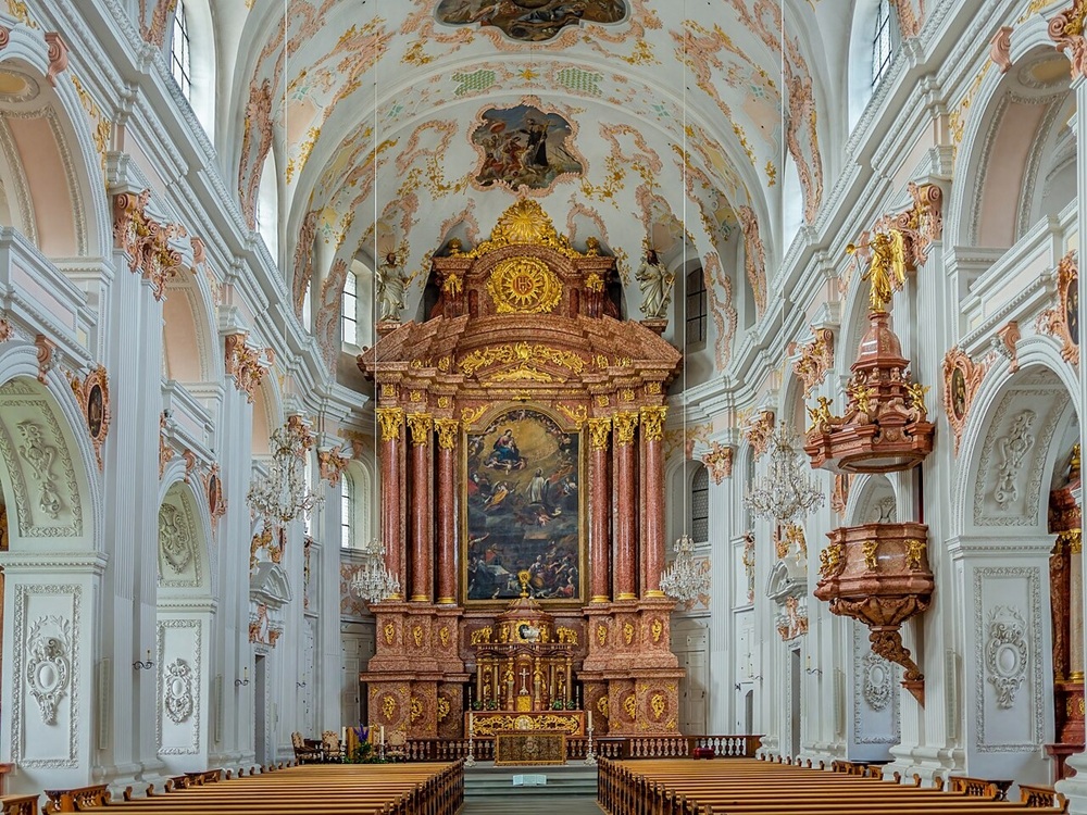 Intérieur de l'église des Jésuites, Lucerne