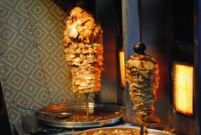 Shawarma en train de cuire