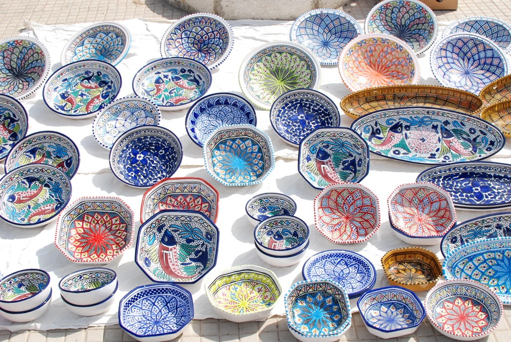 Stand de céramiques à Cefalù