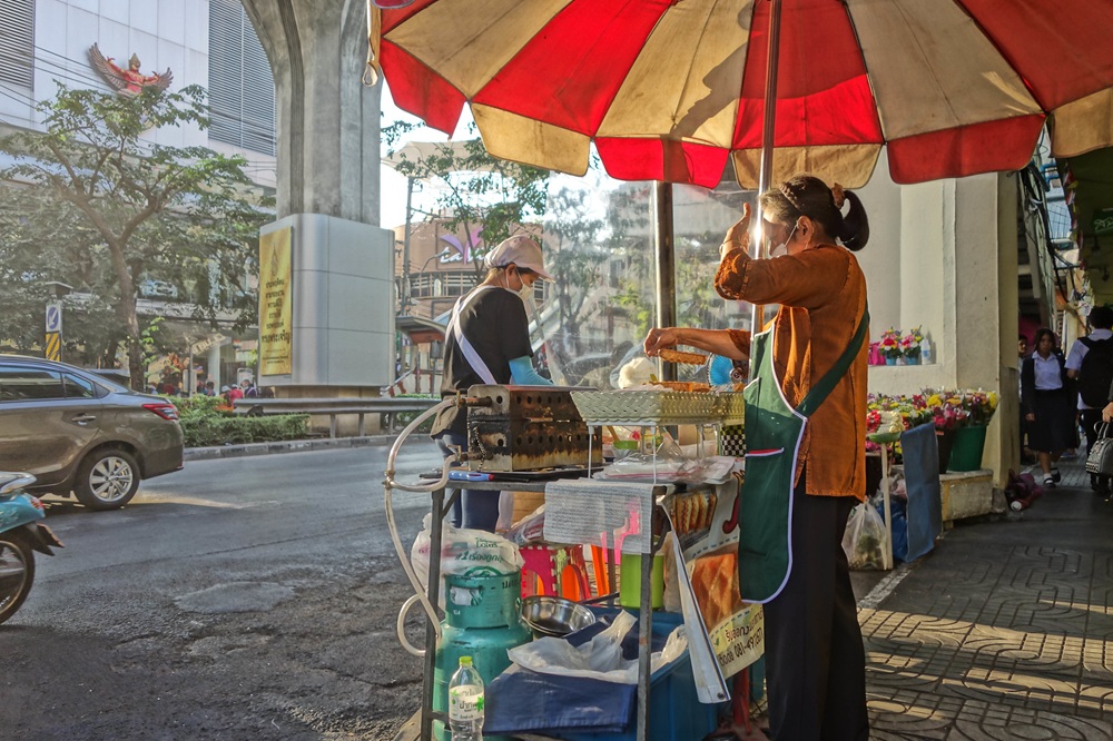 Stand de street food à Ari, Bangkok