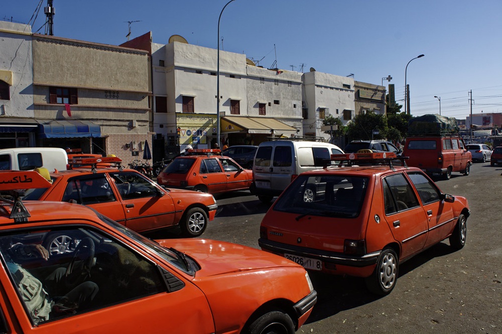 Taxis rouges à Agadir