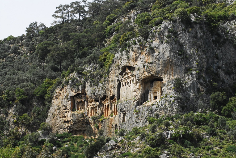 Constructions rupestres de Dalyan, Riviera turque