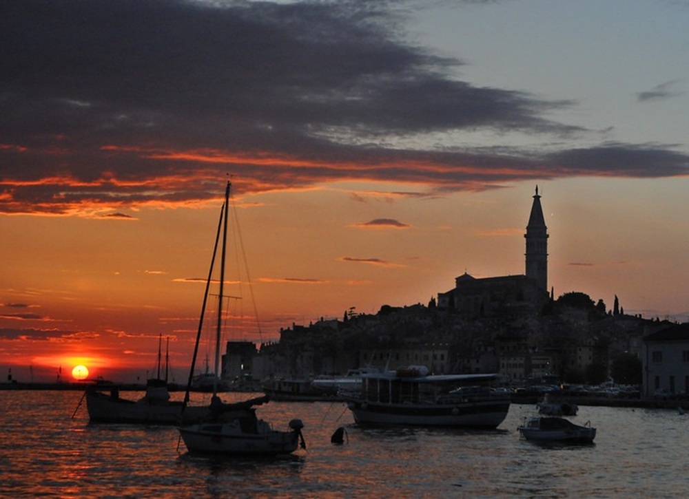 Coucher de soleil à Rovinj