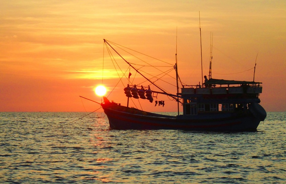 Coucher de soleil sur l'archipel d'An Thoi, Phu Quoc
