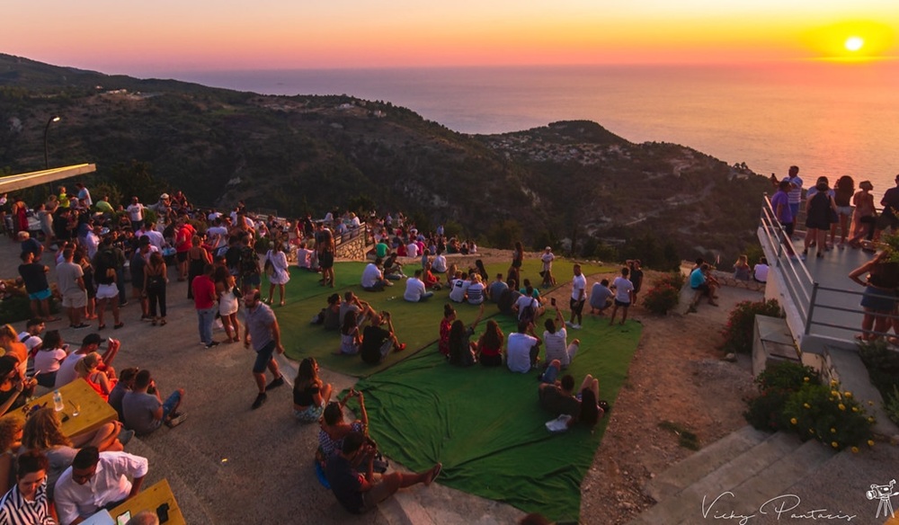 Le coucher de soleil à Exanthia, Lefkada
