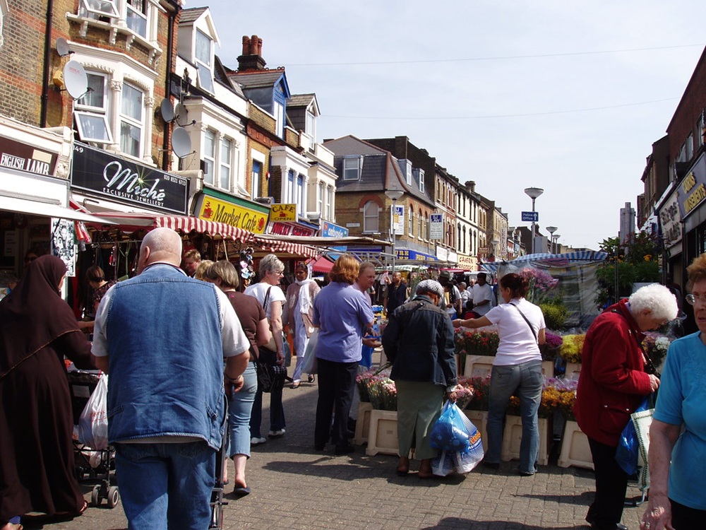 Le marché de Walthamstow, Londres