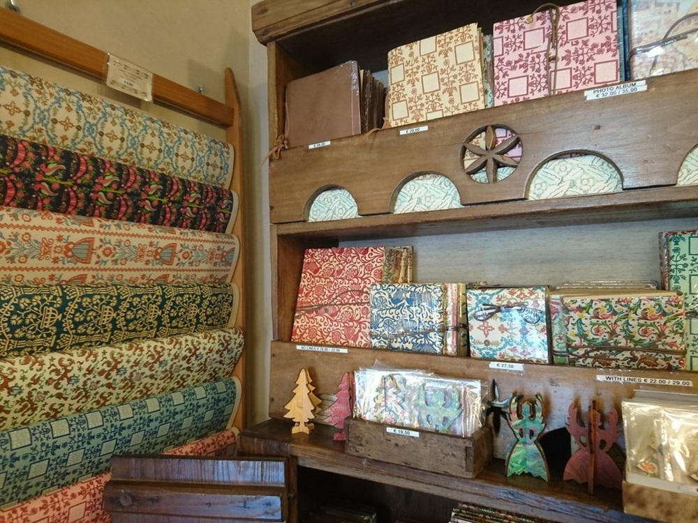 Le papier marbré, boutique Giulio Giannini & Figlio, Florence
