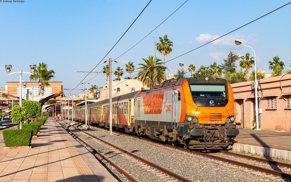 Le train ONCF, Maroc