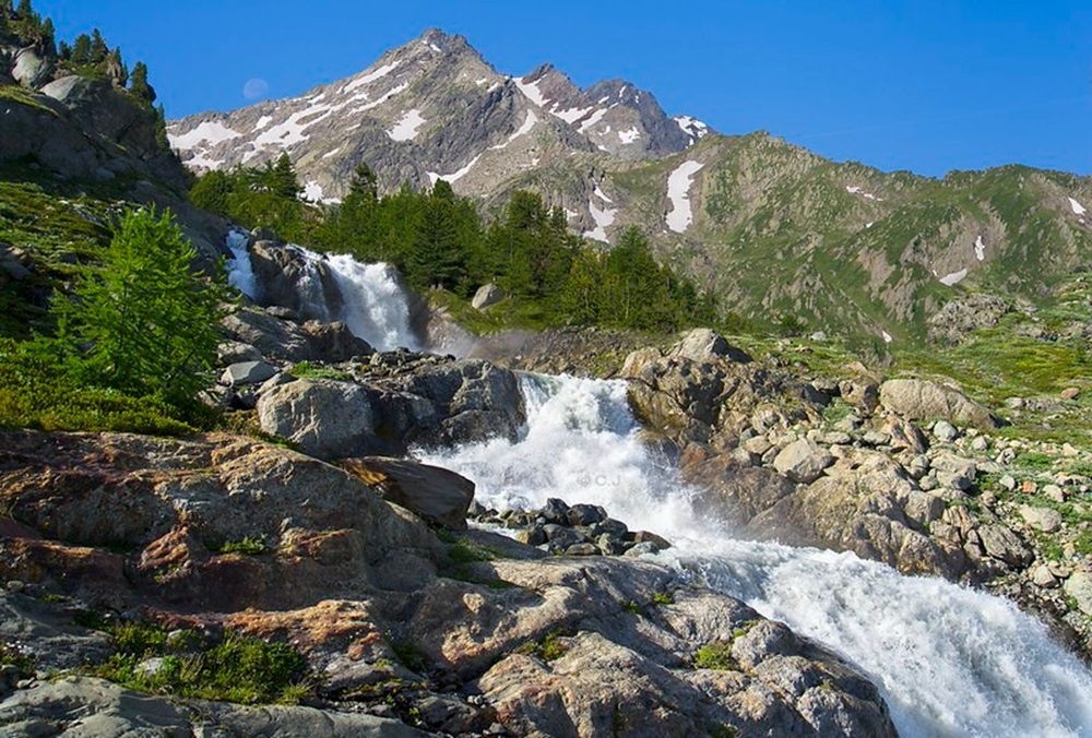 Les cascades du Ruitor, La Rosière