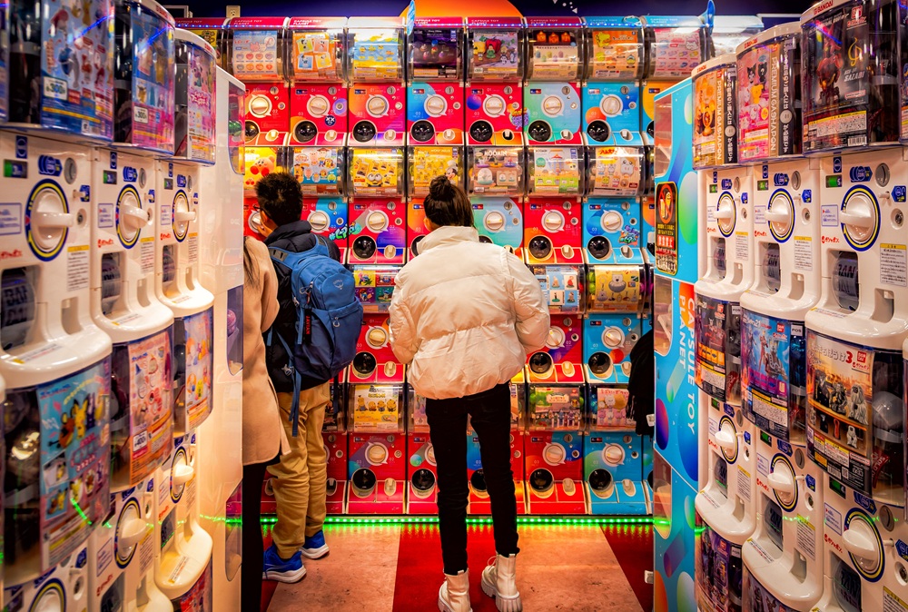 Les gashapon, Tokyo