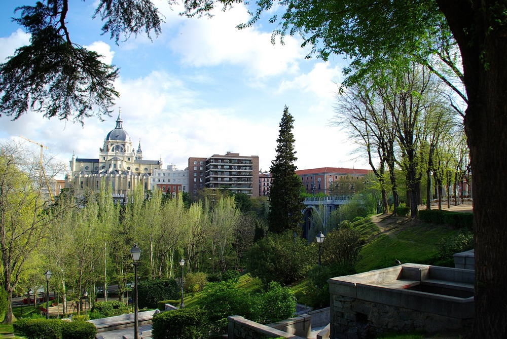 Mirador des jardins de las Vistillas, Madrid