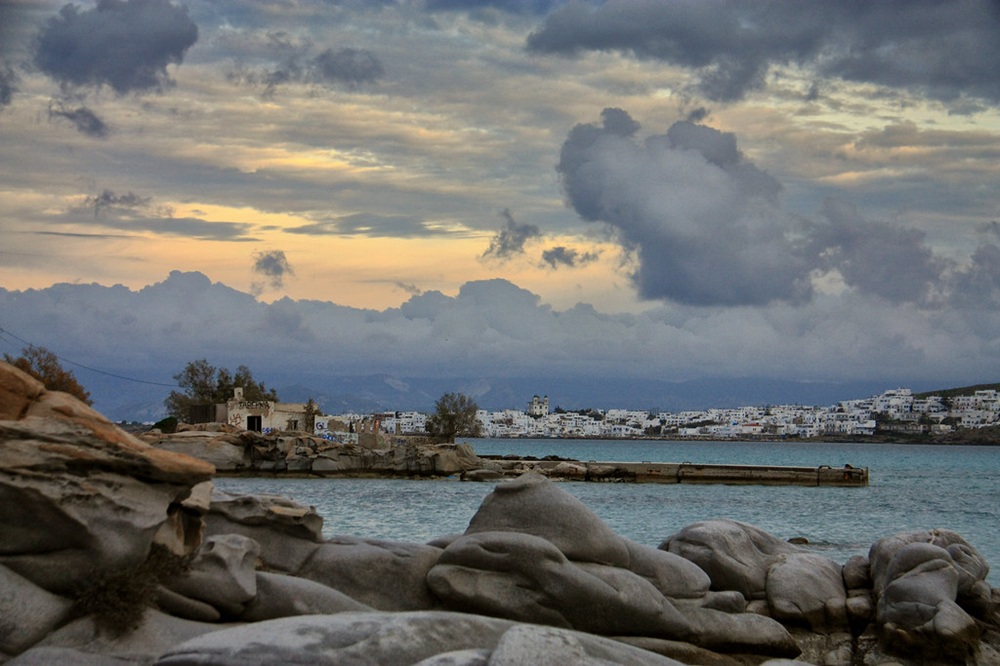 Plage à Paros hors saison