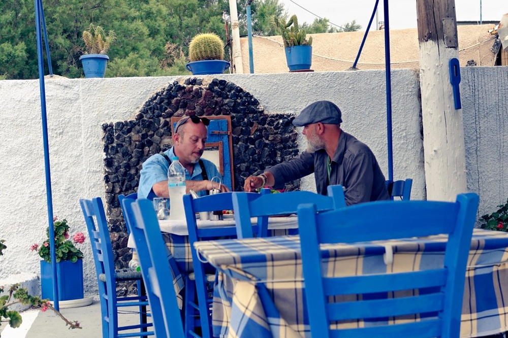 Taverne à Santorin