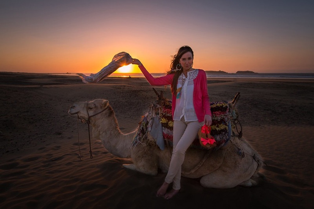 Voyageuse au Maroc