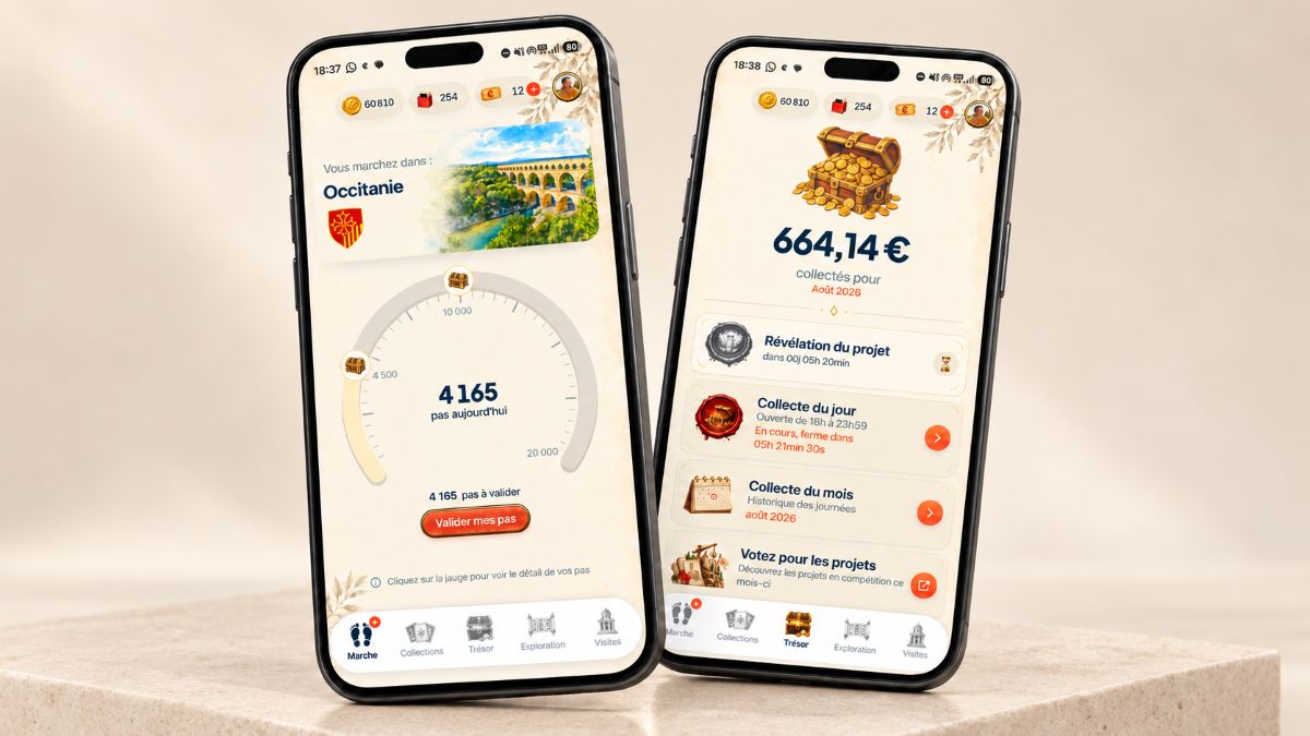 Application de marche Exod