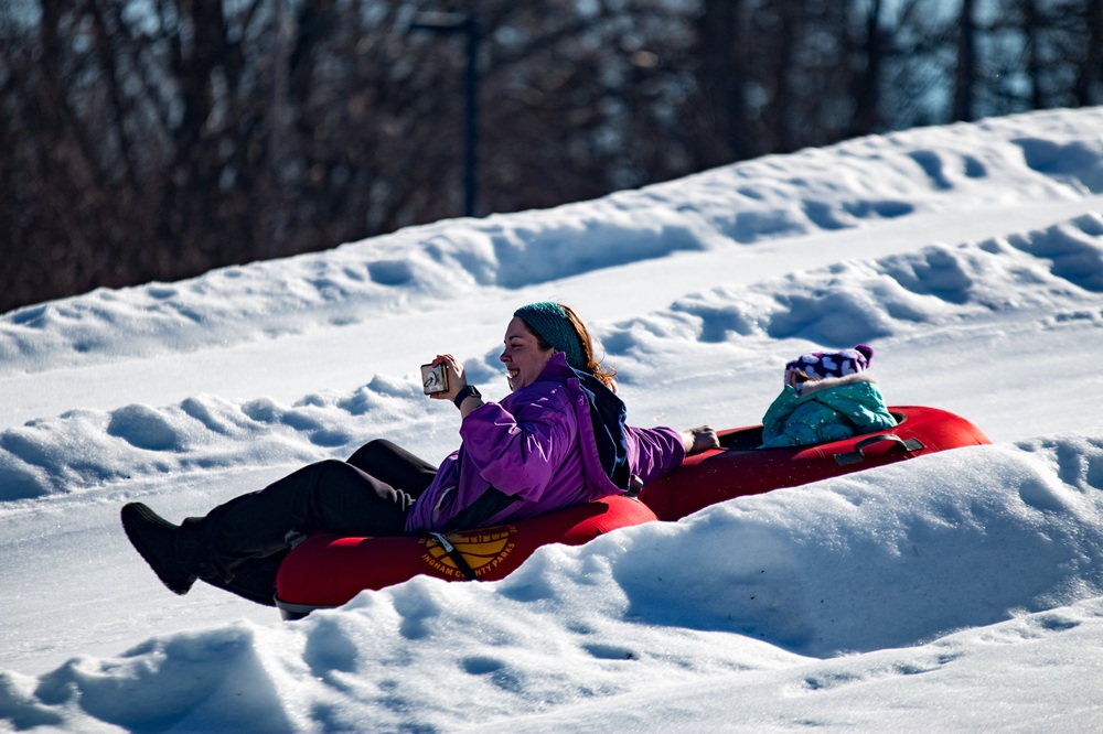 Activité de snow tubing