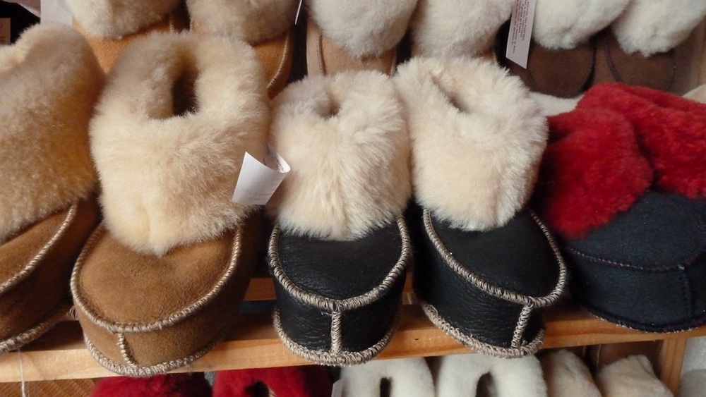 Chaussons en laine de mouton