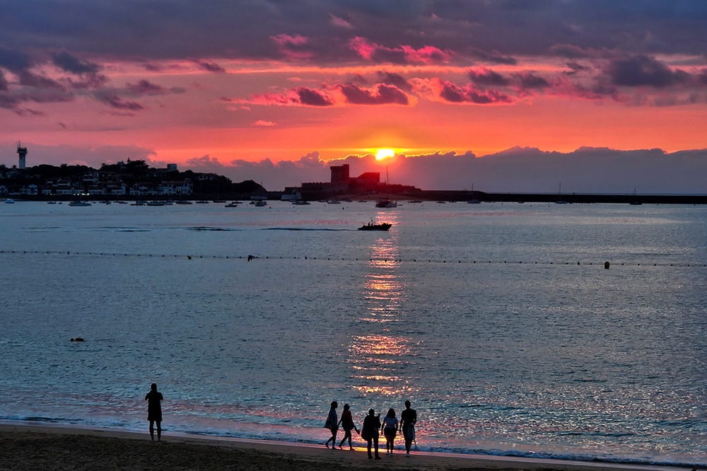 Coucher de soleil à Saint-Jean-de-Luz