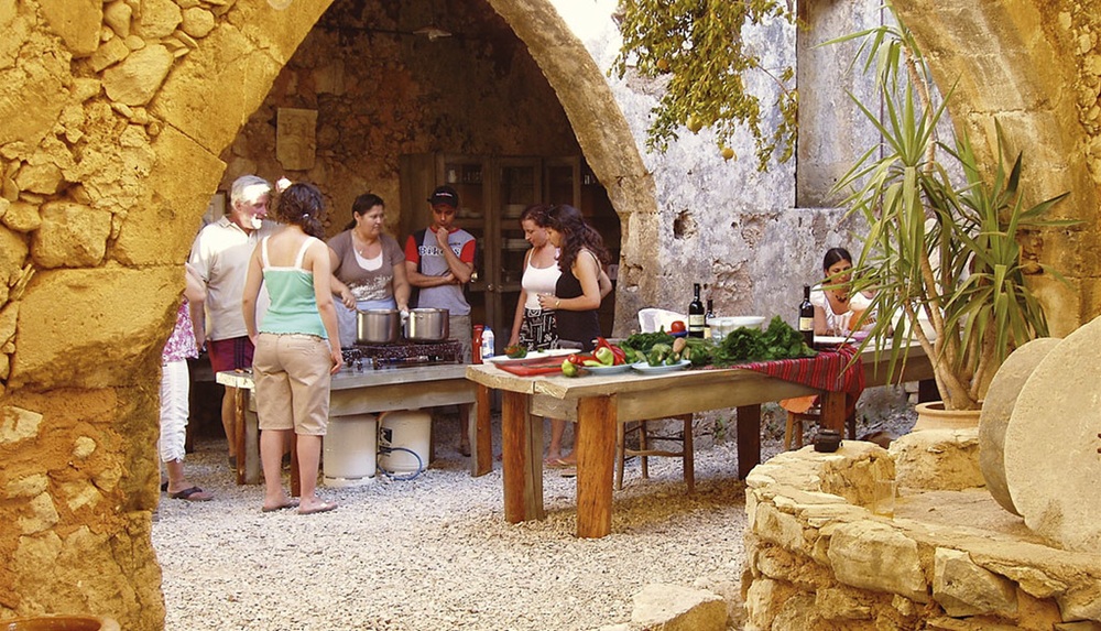 Cours de cuisine en Crète