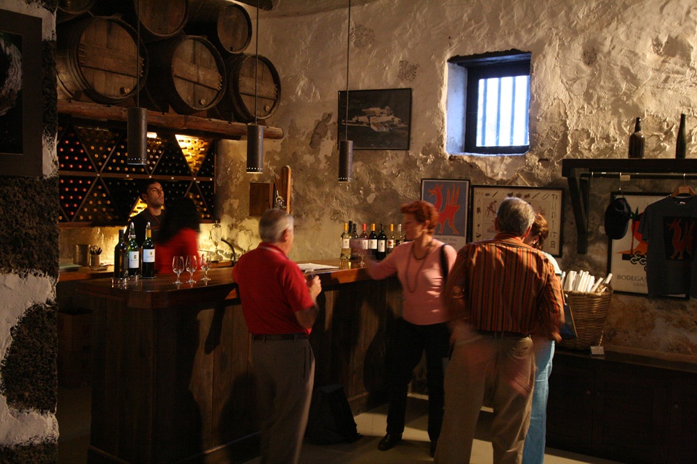 Dégustation à la bodega El Grifo, Lanzarote