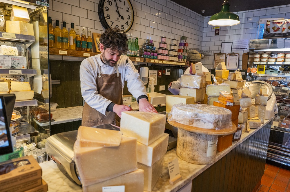 Fromages vendus chez I.J. Mellis