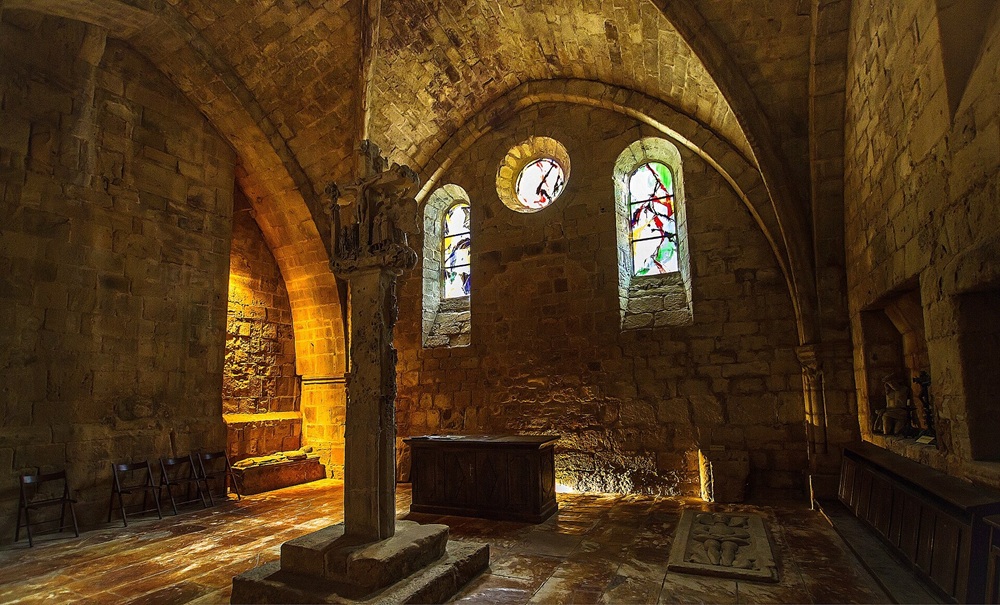 La chapelle des morts de l'abbaye de Fontfroide, Aude